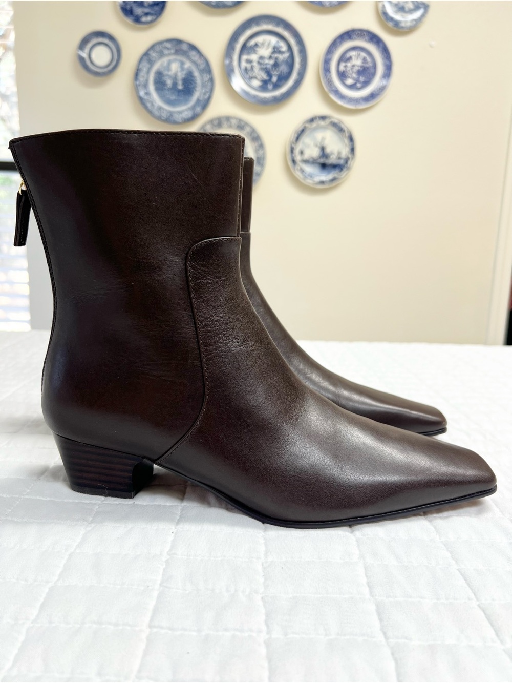 Madewell The Lexie Ankle Boot in Turkish Coffee Brown Leather Size 8 NWOB - Picture 6 of 16
